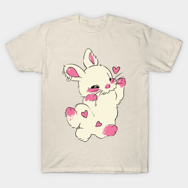 cute lazy baby funny bunny T-Shirt by lazykitty